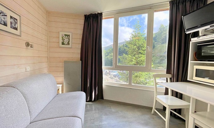 Les Menuires Apartamento | Acogedor estudio para 2 personas, a pie de pistas, Les Ménuires
