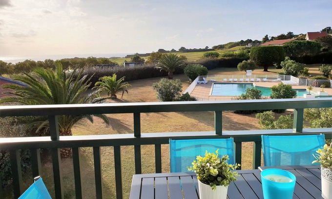 Bidart Apartamento | Encantador dúplex T3 con vistas al mar y al golf
