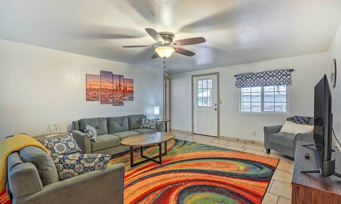 Flowing Well Neighborhood Casa | Charming Tucson Home w/ Covered Patio & Grill!