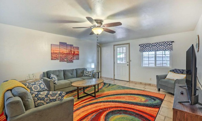 Flowing Well Neighborhood Casa | Charming Tucson Home with Covered Patio and Grill!