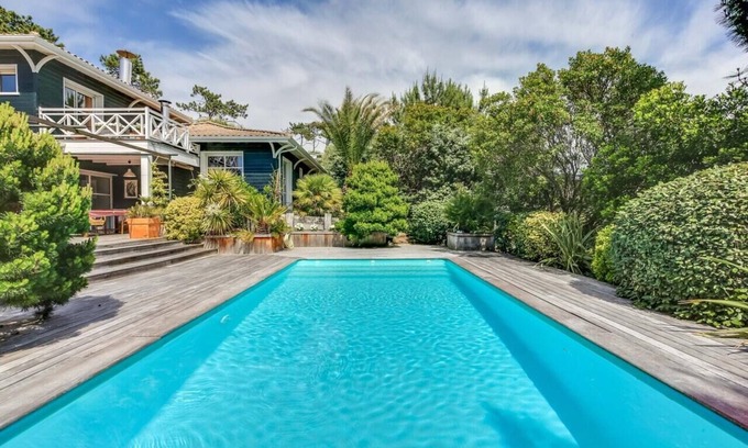 Le Canon Casa | Casa con piscina climatizada entre la piscina y el océano en Cap Ferret
