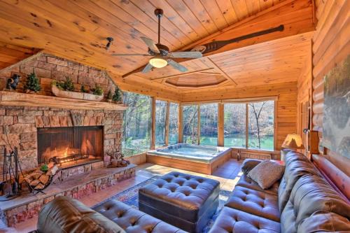 Blue Ridge Casa | Cherry Lake Lodge with Hot Tub, Fire Pit and Game Room