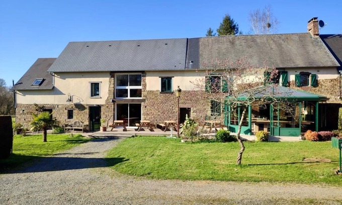 Notre-Dame-de-Cenilly Cabaña | Chevaux d'Asie 21 pers : jacuzzi, billard, baby-foot