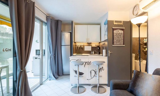 La Grande-Motte Apartamento | Chez Claude & Isabelle - Joli studio cabine climatisé avec parking et piscine