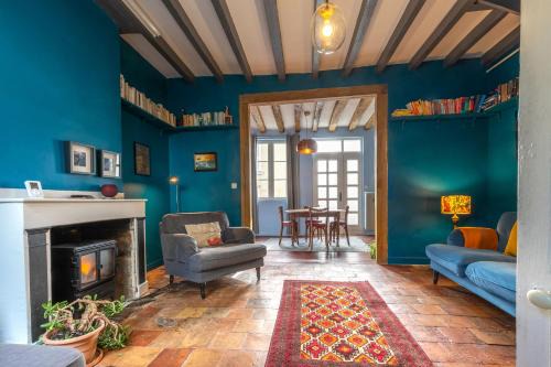 Montrichard Val de Cher Casa | Chez Miriam - Maison de caractère - Ville avec jardin