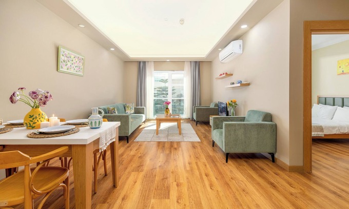 Liman Mahallesi Apartamento | Chic 1-bedroom apartment with AC, fitness room in fabulous Antalya