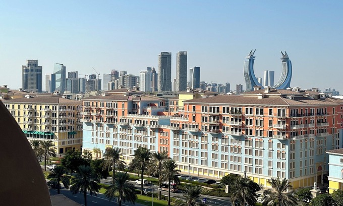 Doha Apartamento | Chic 1-bedroom apartment with AC, fitness room, WiFi in enchanting Doha