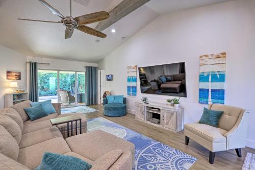 Cocoa Beach Casa | Chic Cocoa Beach Oasis with Pool - Steps to Shore!