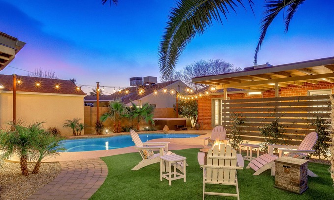 Encanto Cabina | Chic Coronado Casita with Shared Pool, Hot Tub, Grill & Firepit - Near Downtown