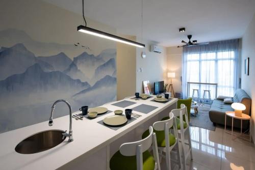 Taman Johor Jaya Apartamento | Chic & Cozy 3BR Apt ARC at Austin Free Parking