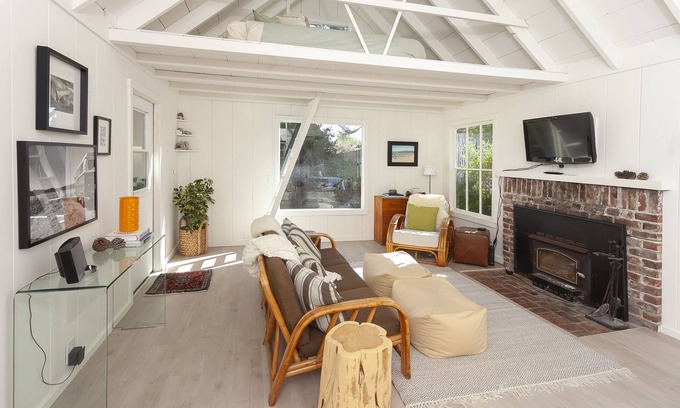 Stinson Beach Casa | Adorable cabaña frente al mar en la playa