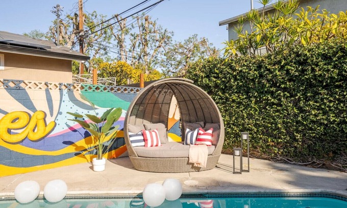South of Conant Casa | Chic pool home + 6 mi to beach + sleeps 10