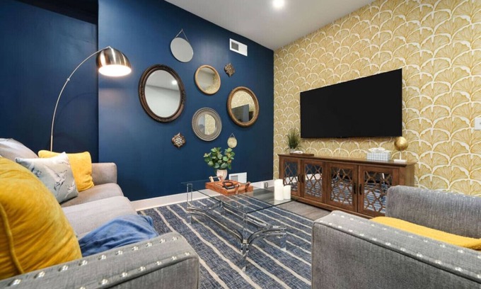 Lower Lawrenceville Casa | Chic Stay: King Bed, Pet-Friendly, Prime Location
