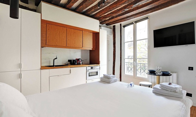 Saint-Merri Apartamento | Chic Studio A/C - 2P - Le Marais