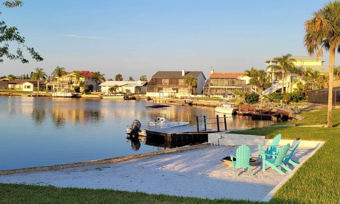 West Port Casa | Chic Waterfront Home w/ Pool, Beach & Gulf Access!