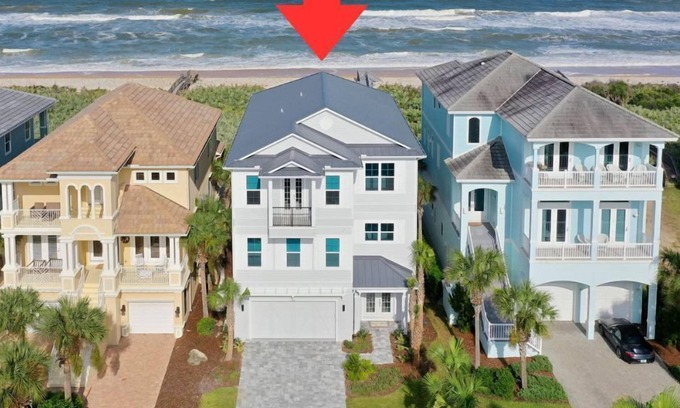 Palm Coast Casa | Cinnamon Beach new oceanfront heated pool home/private boardwalk!