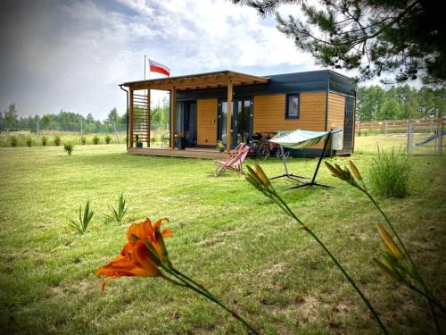 Szeligi Cabina | Cisy Resort-bon turystyczny,ogrodzony teren na wyłączność,150 m od jeziora