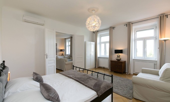 Brigittenau Apartamento | Apartamento en la ciudad con aire acondicionado de 81m2 con vista al campo