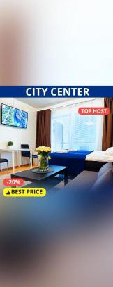 Oulu Apartamento | City center 1R studio with perfect view, parking