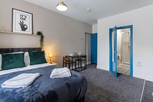 Middlesbrough Apartamento | City Centre Studio 1 with Kitchenette, Free Wifi and Smart TV with Netflix by Yoko Property