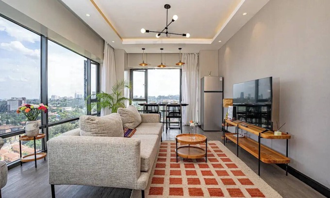 Westlands Apartamento | City view ｜2 Bedroom & Study｜Gym & Pool