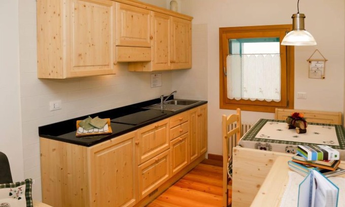 Raveo Apartamento | Apartamento Cjase Fravins en Raveo - 3 personas, 1 dormitorios