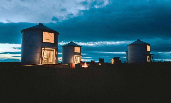 Kalispell Otro | Clark Farm Silos #1 - Panoramic Mountain Views
