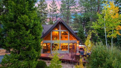 Lake Forest Casa | Classic A-Frame Cabin w Hot Tub Deck Easy Access Near Ski Lake Summit Haven by AvantStay