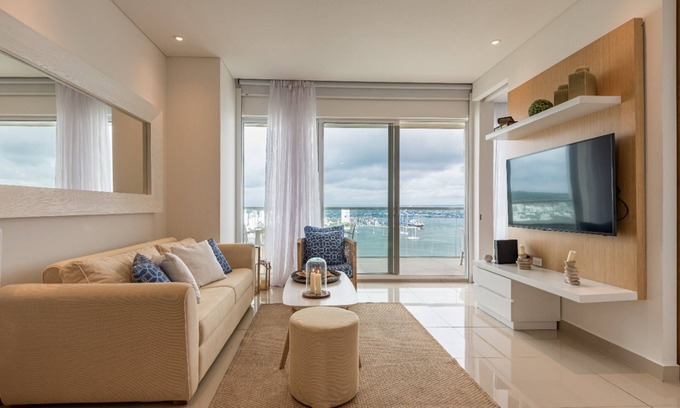 Bocagrande Apartamento | Classy 1 Bedroom Pool & Gym near Downtown