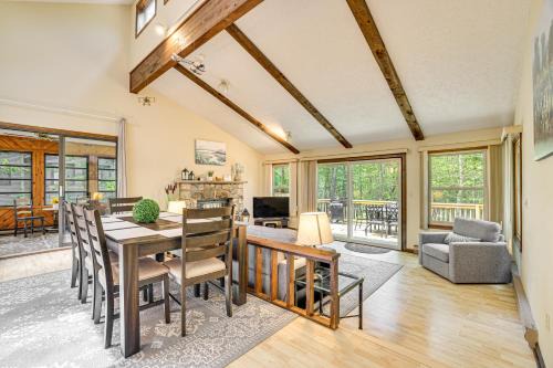 Gouldsboro Casa | Clifton Township Home with Deck and Heated Sunroom!