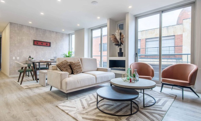 Usaquen Apartamento | The Best Aparment @Unicentro 3Bdr Gym, Chimeney-C9