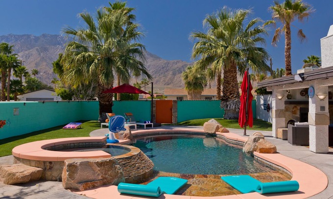 Racquet Club South Casa | Coachella casa with pool, putting green, & outdoor fireplace - dog-friendly