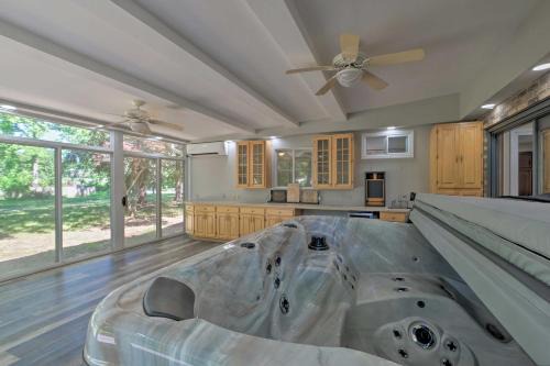 Selby-on-the-Bay Casa | Coastal Edgewater Home with Private Hot Tub!