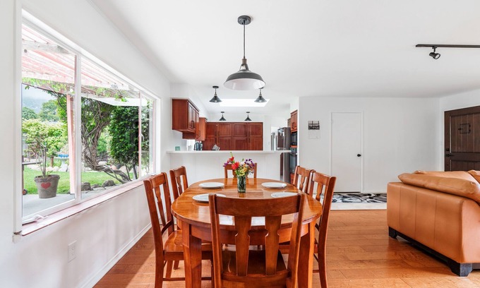 Padaro Lane Casa | Coastal ranch-style home in garden setting.