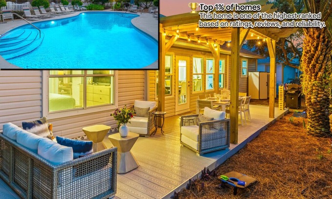 Clipper Cove Apartamento | Pool, 4 min walk to Crystal Beach, Luxe home!