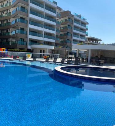 Taio Apartamento | Cobertura Pé na Areia com Piscina e Churrasqueira Privativas e Vista para o Mar a 50 m da Praia dos Anjos- SAUNA PISCINA ACADEMIA