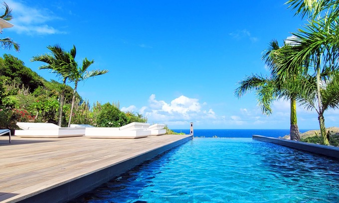 Petit Cul De Sac Beach Villa | Coco Rock villa de lujo con vista al mar 6 dormitorios 12 personas