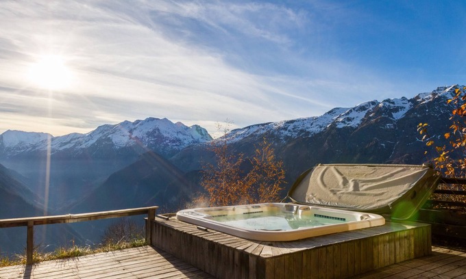 Villard-Reculas Apartamento | Apartamento de lujo y cocooning - piscina, sauna y spa, ideal para la familia