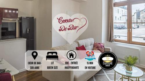 Bar-sur-Aube Apartamento | Coeur de Bar - Pour Un Séjour Pétillant