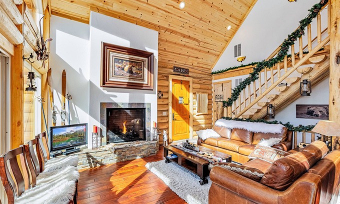 Saint Mary's Cabina | Colorado Log Home en la costa de Silver Lake
