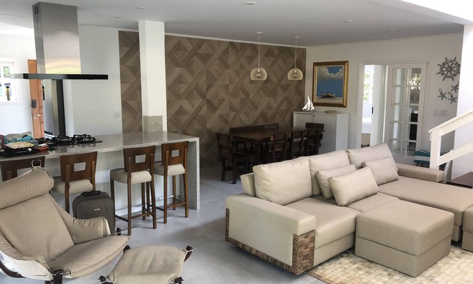 Maresias Casa | Casa en la playa cerrada de lujo!