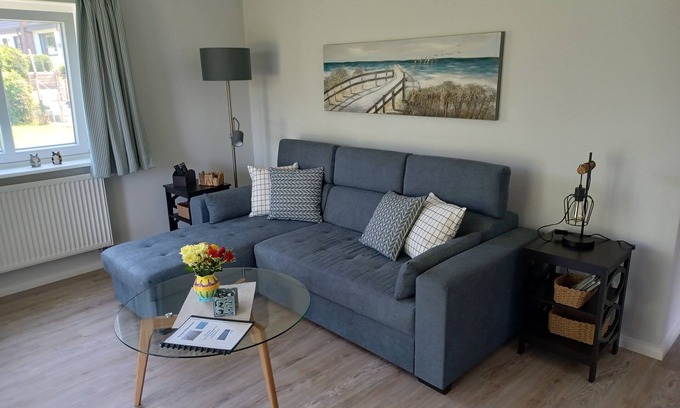 Loopstedt Apartamento | Apartamento confort NOORBLICK en Haddebyer Noor, hasta 2 personas, cultura, senderismo, ciclismo