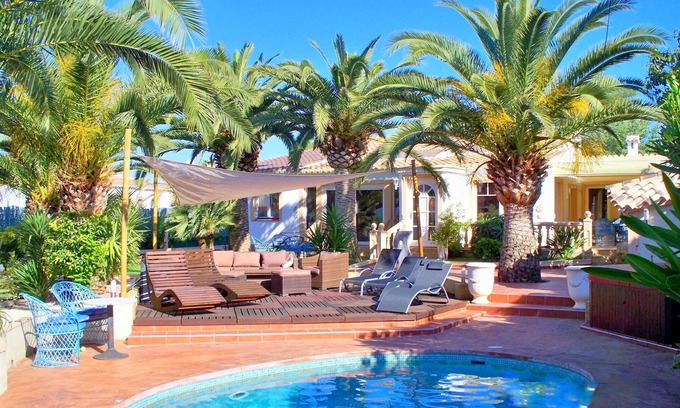 Costa Nova Villa | chalet comodidad con piscina privada, jacuzzi, aire acondicionado y sauna para 6 personas