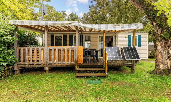 Onesse-et-Laharie Alquiler De RV | Mobil Home 'Confort Avec Clim 6' con piscina compartida, Wi-Fi y aire acondicionado
