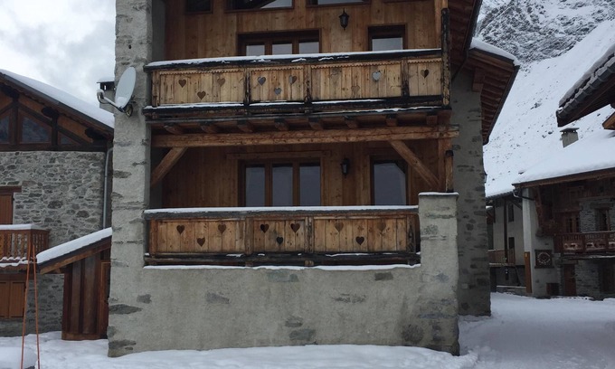 Champagny-en-Vanoise Casa | Cómodo y espacioso chalet de montaña para 20 personas.