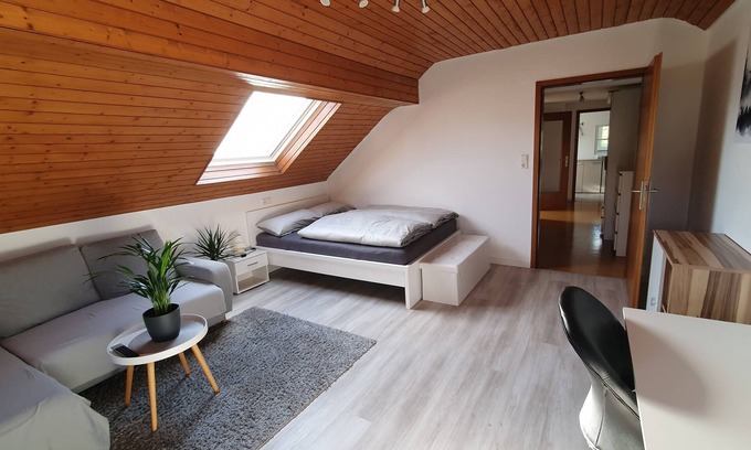 Deisslingen Apartamento | Comfortable 1-room apartment (Trade fair / Test tower / Near conference hotel / Neckar)