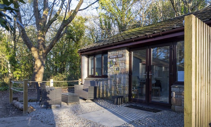Lelant Chalet De Esquí | Cómodo bungalow en 100 acres de bosque, cerca de St. Ives.