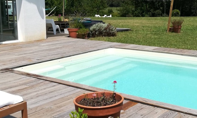 Ondres Casa | Ondres Plage, casa contemporánea 8 personas con piscina