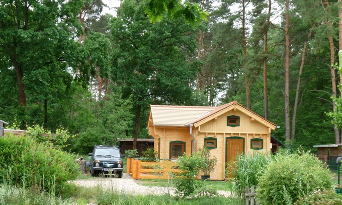 Borkheide Casa | Cómoda casa de troncos en la comunidad forestal de Borkheide