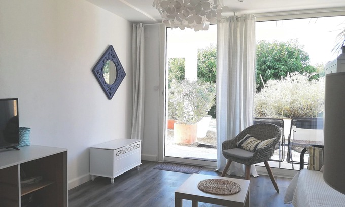 Vaux-sur-Mer Apartamento | Cottage de 65m ² Mar en paz-Terraza-Jardín